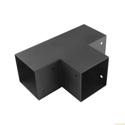 Łącznik belki kwadratowej GPT 120 / 122x266x326x2,0 / czarny