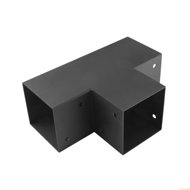 Łącznik belki kwadratowej GPT 120 / 122x266x326x2,0 / czarny
