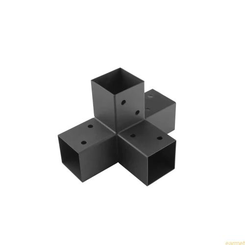 Łącznik belki kwadratowej GPX 70 / 72x165x255x1,5 / czarny