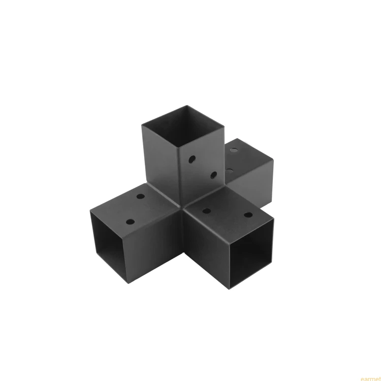 Łącznik belki kwadratowej GPX 70 / 72x165x255x1,5 / czarny