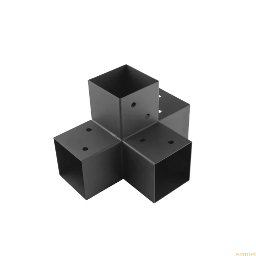 Łącznik belki kwadratowej GPX 90 / 92x185x275x1,5 / czarny