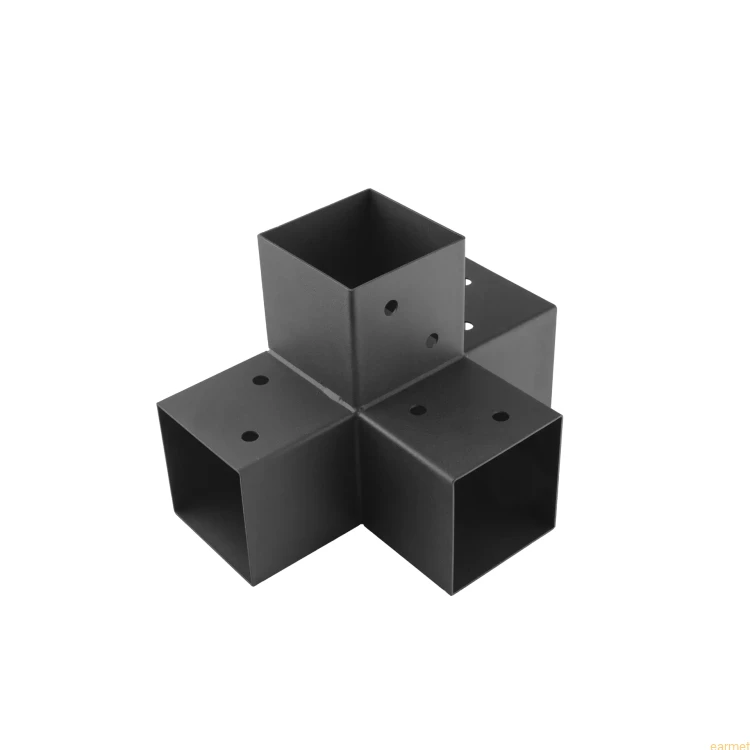 Łącznik belki kwadratowej GPX 90 / 92x185x275x1,5 / czarny