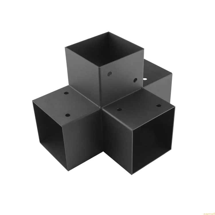Łącznik belki kwadratowej GPX 120 / 122x266x326x2,0 / czarny