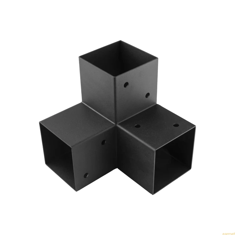 Łącznik belki kwadratowej GPY 100 / 102x206x202x2,0 / czarny
