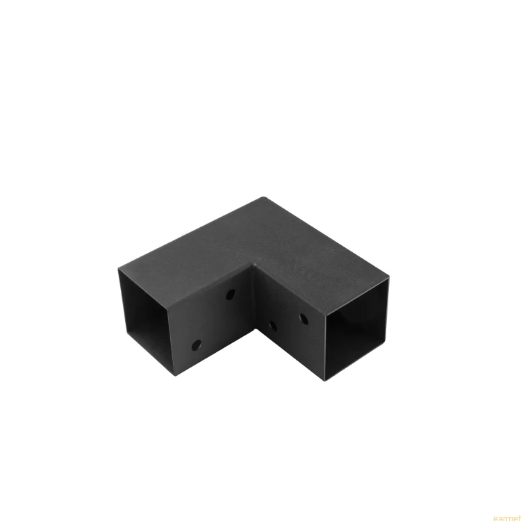 Łącznik belki kwadratowej GPL 70 / 72x165x163,5x1,5 / czarny