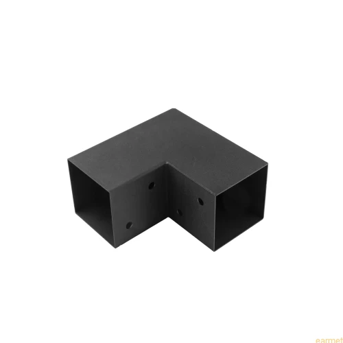 Łącznik belki kwadratowej GPL 90 / 92x185x183,5x1,5 / czarny