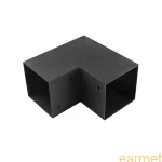 Łącznik belki kwadratowej GPL 120 / 122x226x224x2,0 / czarny