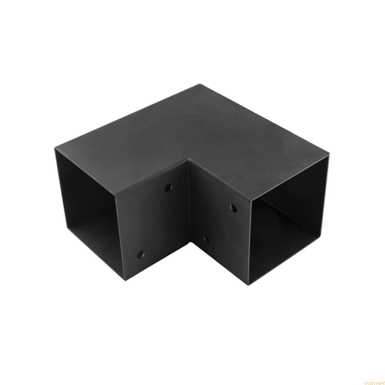 Łącznik belki kwadratowej GPL 120 / 122x226x224x2,0 / czarny