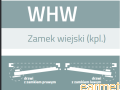 Zamek wiejski WHW / 100 lewy / malowany na czarno