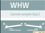 Zamek wiejski WHW / 100 prawy / malowany na czarno