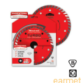 Tarcza diamentowa z wysokiej jakości ostrzem diamentowym TURBO HOT PRESSED do cięcia na sucho lub mokro  / TDT-HP 115x2,4x22