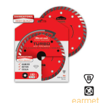 Tarcza diamentowa z wysokiej jakości ostrzem diamentowym TURBO HOT PRESSED do cięcia na sucho lub mokro  / TDT-HP 115x2,4x22