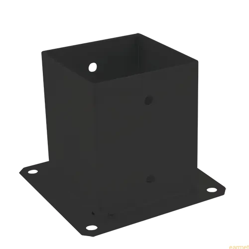 Podstawa słupa PSP 120 / 121x180x2,0 / CZARNA