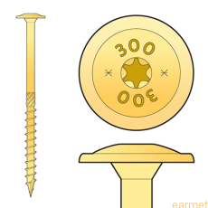 Wkręt ciesielski CT / 8x60 / TX-40 / 100 szt.