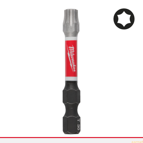 Bity udarowe do wkrętarki TORX TX30 50mm 1/4" SHOCKWAVE MILWAUKEE