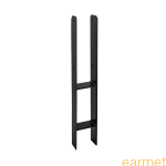 Podstawa słupa PSH 90 / 91x600x6,0 / CZARNA