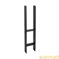 Podstawa słupa PSH 120 / 121x600x6,0 / CZARNA