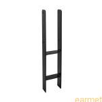 Podstawa słupa PSH 120 / 121x600x6,0 / CZARNA