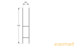 Podstawa słupa PSH 160 / 161x600x6,0 /