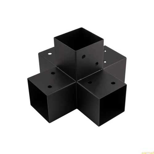 Łącznik belki kwadratowej GPK 90 / 92x184x274x1,5 / czarny