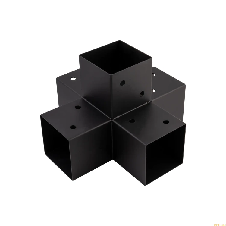 Łącznik belki kwadratowej GPK 90 / 92x184x274x1,5 / czarny