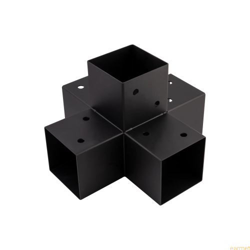 Łącznik belki kwadratowej GPK 100 / 101x205x305x2,0 / czarny