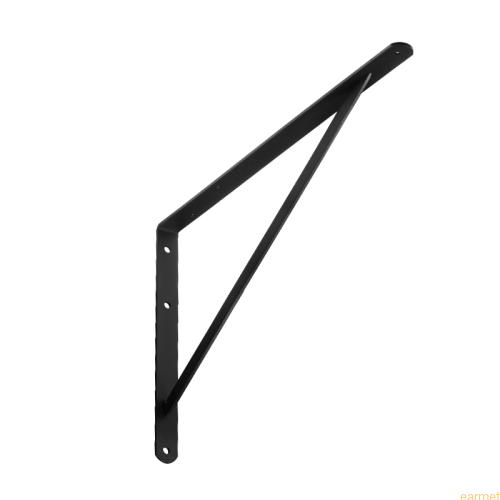 Wspornik wzmacniany WSWP 500 / 500x330x4,0mm / czarny / op=2szt