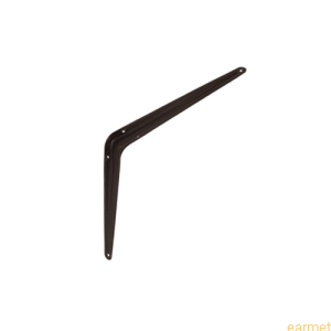 Wspornik półki stalowy WS 300 / 300x250mm / brązowy / 