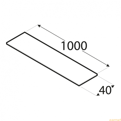 Profil ALU / PPL 4 / 40x1000x3,0 / 8szt