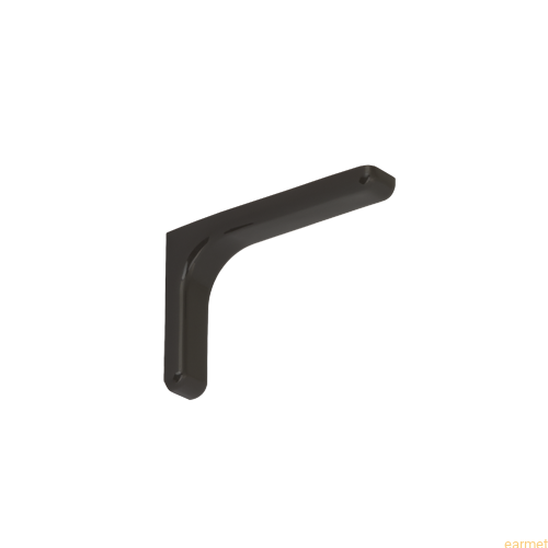 Wspornik z osłoną plastikową WSPP 115 / 115x78x25mm / brązowy / op=2szt