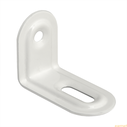 Kątownik meblowy FKS 2 / 40x28x22x1,0 / biały malowany op=20 szt