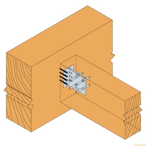 Wieszak belki ukryty BT-4 240 / 240x103x61x3,0/6,0mm