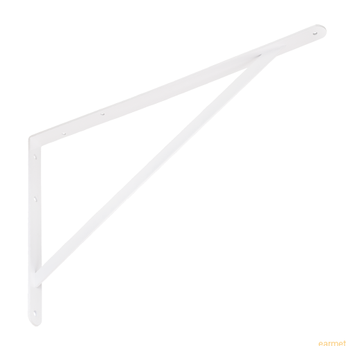 Wspornik wzmacniany WSWP 500 / 500x330x4,0mm / biały malowany / op=2szt