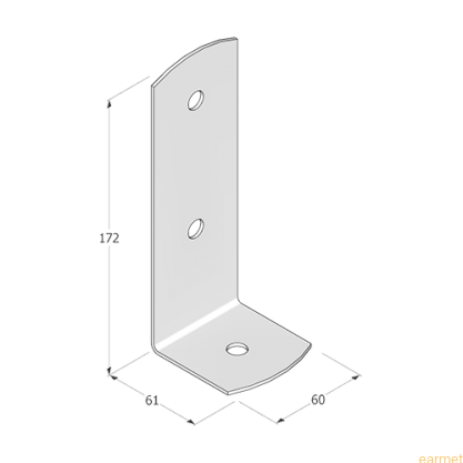 Podstawa słupa PSC 60 / 60x170x2,0 /