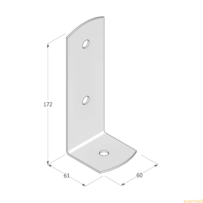 Podstawa słupa PSC 60 / 60x170x2,0 /