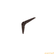 Wspornik półki stalowy WS 100 / 100x75mm / brązowy / 