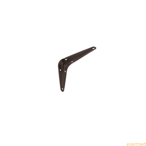 Wspornik półki stalowy WS 100 / 100x75mm / brązowy / 