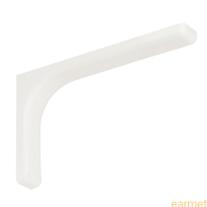 Wspornik z osłoną plastikową WSPP 115 / 115x78x25mm / biały malowany / 