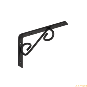 Wspornik ornamentowy WOP 150 / 150x100mm / czarny / 