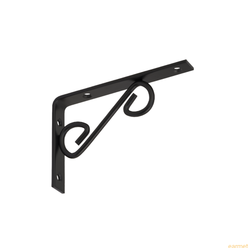 Wspornik ornamentowy WOP 150 / 150x100mm / czarny / op=2szt