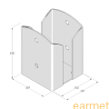 Podstawa słupa PSPW 100 / 102x150x2,5 /