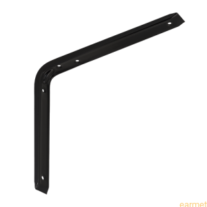 Wspornik klasyczne stalowe WSB 300 / 300x250mm / czarny / 