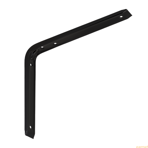 Wspornik klasyczne stalowe WSB 300 / 300x250mm / czarny / op=2szt