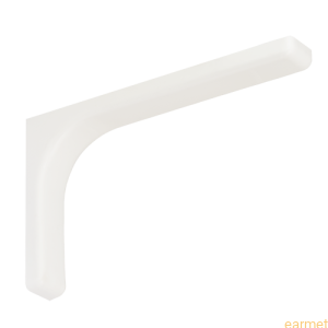 Wspornik z osłoną plastikową WSPP 240 / 240x145x35mm / biały malowany / 