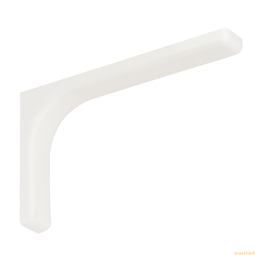 Wspornik z osłoną plastikową WSPP 240 / 240x145x35mm / biały malowany / op=2szt