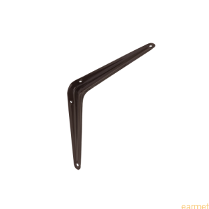 Wspornik półki stalowy WS 175 / 175x150mm / brązowy / 