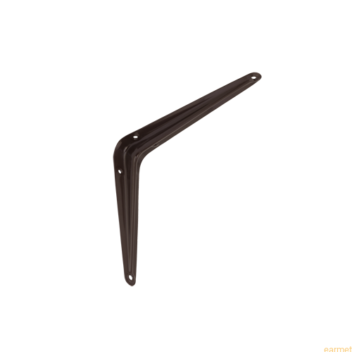 Wspornik półki stalowy WS 175 / 175x150mm / brązowy / op=2szt