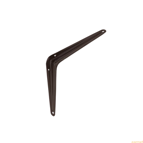 Wspornik półki stalowy WS 175 / 175x150mm / brązowy / op=2szt