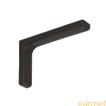 Wspornik z osłoną plastikową WSPP 180 / 180x115x25mm / brązowy / op=2szt