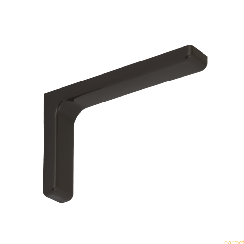 Wspornik z osłoną plastikową WSPP 180 / 180x115x25mm / brązowy / op=2szt